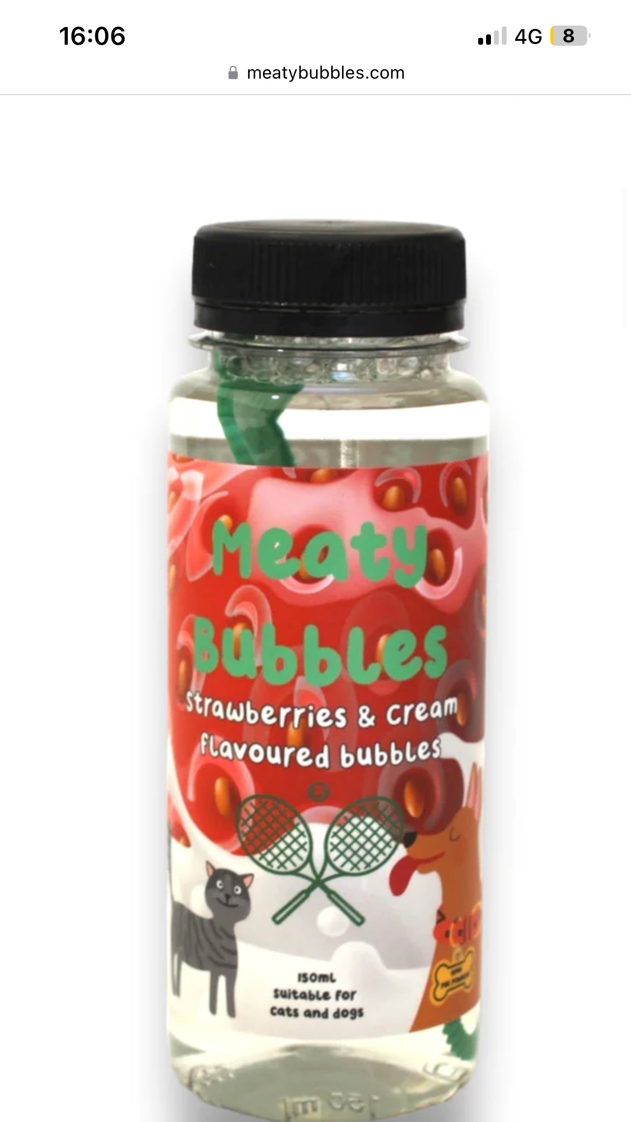 Meaty Bubbles Stawberry & Cream flavour