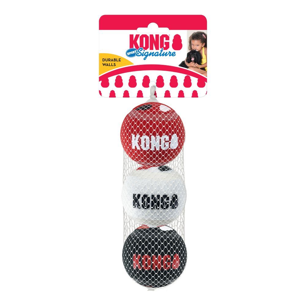 KONG Signature Sport Balls 3pk Medium